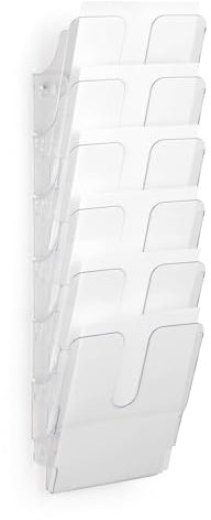 Durable Flexiplus Duo (A4 portrait) transparent, 6 compartiments avec 2 kits de fixation, répartition individuelle