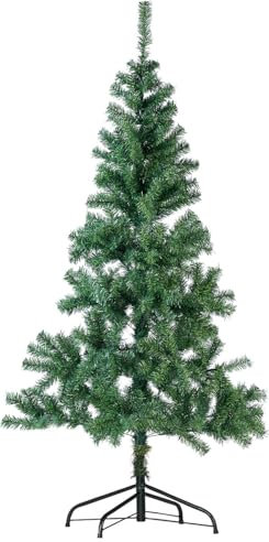 infactory Plastik Weihnachtsbäume: Künstlicher Weihnachtsbaum, 180 cm, 364 Zweige, mit Metallständer (Tannenbaum, Künstlicher Tannenbaum, Weihnachtskugeln)