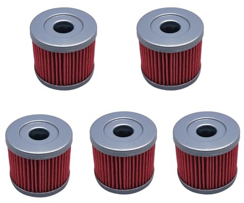 HF981 Filtro olio for Yamaha YMH X-Max 125 05-20, VP X City 125 07-08, YZF-R125, MT-125, WR 125X 09-13 (Color : 5pcs)