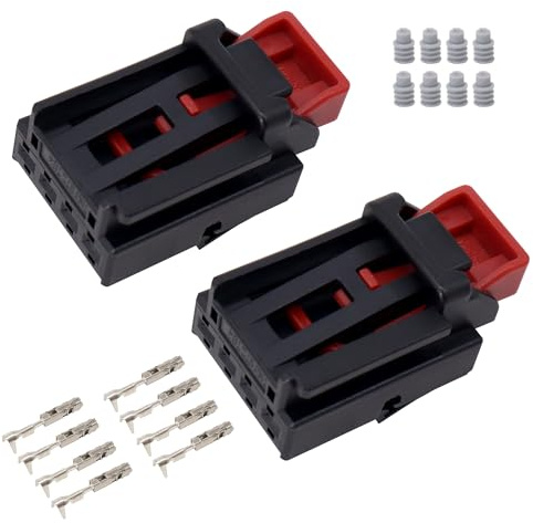 HISports 2 Stück Rücklicht Kabelbaum Stecker 7N0972704 Kompatibel mit Seat Skoda