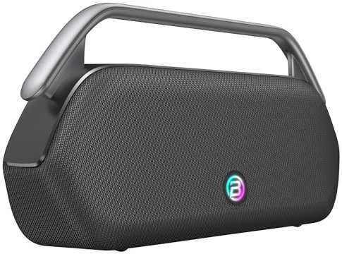 BUGANI Boost Max Cassa Bluetooth Potente 240W, Autonomia di Riproduzione di 16 Ore, Subwoofer, Supporta Funzioni AUX/USB/Banca di energia, Altoparlante Esterno per Campeggio, Spiaggia, Feste