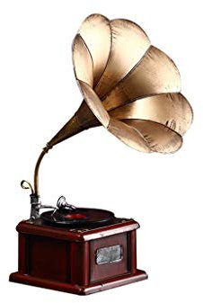 Metal Retro Phonograph Model Vintage Record Player Prop Antique Gramophone Model Home Office Club Bar Decor Ornaments