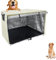 VADO VLTRA Dog Crate Cover, Keep Warm Windproof Outdoor Dog Cage Cover Oxford Cloth Large Kennel Cover with 1 Breathable Window&1 Front Opening Universal for 42 inches Wire Cage Fits for Winter