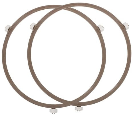 Cabilock 2piezas Accesorios Para Hornos Microondas Anillos Giratorios Bandeja De Vidrio Soporte De Plástico Para Plato Giratorio Repuestos Para Horno Microondas