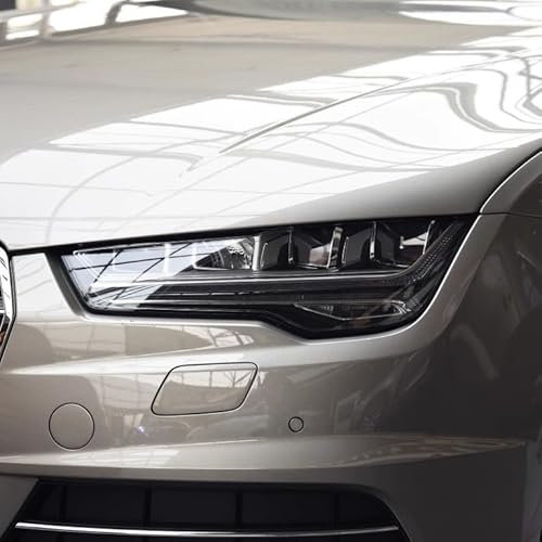 1 Paar Litchscheibe Scheinwerfer Abdeckung für Audi A7 2015-2018, Frontscheinwerfer Streuscheibe Linsenkappen Gehäuse Scheinwerferglas,Left