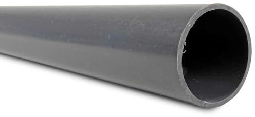 PVC Rohr für Poolverrohrung - Ø 50mm - Länge 1,5m - Farbe Grau - Hochwertige Poolinstallation