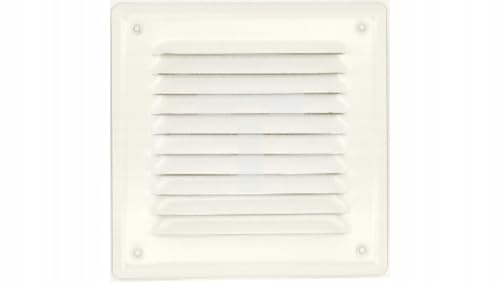 Schräge Metallabdeckung für Lüftungsgitter 140x140 mm, verschiedene Farben zur Auswahl (Weiß)
