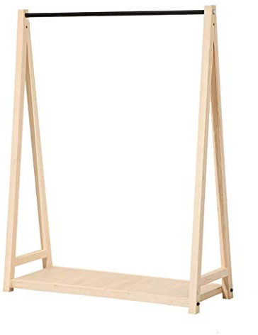Porte-manteau sur pied avec miroir, porte-manteauPorte-manteau, porte-manteau de magasin de vêtements, porte-manteau en bois massif, porte-manteau de magasin de vêtements pour hommes et femm