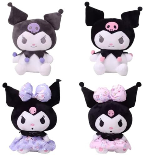 wiztex San-Rio Kuscheltier - Niedliches Anime Plüschtier Geschenk für Kinder und Fans für Weihnachten und Geburtstagsfeier (4 Pcs Set)