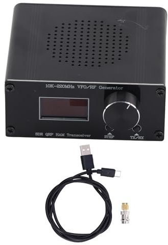 Ricetrasmettitore SDR QRP HF Oscillatore a frequenza variabile HAM Generatore RF VFO Indicatore grafico a barre autocostruito 10K-220MHz 20 preset di ban Generatore di clock RF