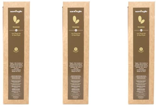 Sant'Egle Encens bio à la rose 3 x 10 bâtonnets. Emballage d'économie (3)