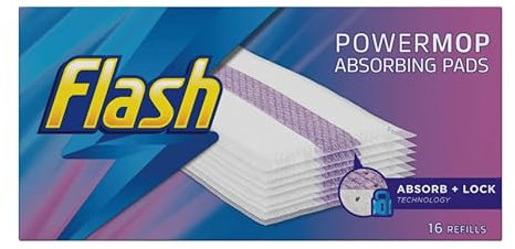 HMN® 16 Power Mop Refills Pads Floor Cleaning Absorbing Lock Home Surface Pad Multi-Surface providing best cleaning every time