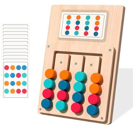 Alzheimer Juegos de Memoria, Juego de Clasificación de Colores, con 12 Cartas, Mejora las Habilidades de Pensamiento Lógico, para Personas con Demencia