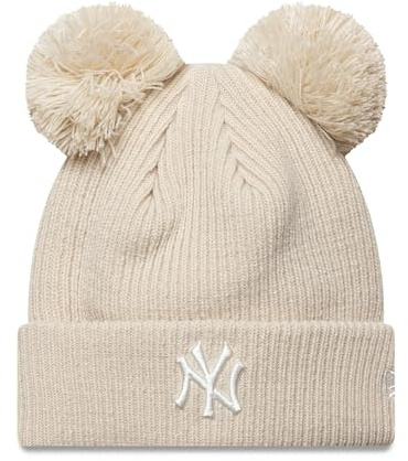 New Era Beanie MLB Strickmütze Baseball Bommelmütze Damen Frauen Mädchen Mütze Winter