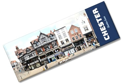 speecheese Panorama Magnet streetline Chester Chester Cross Souvenir