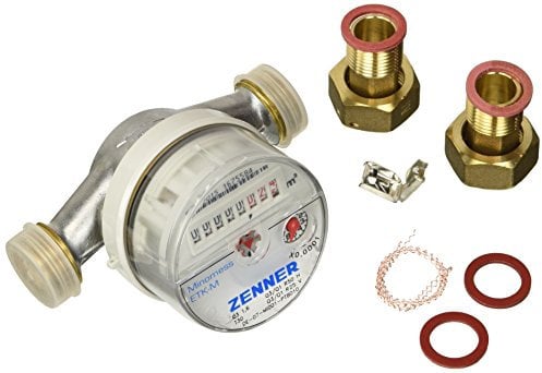 Zenner 4238035 Zähler für Wasser mit Turbine, trockenes Zifferblatt