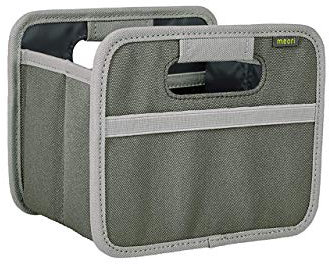 meori Faltbox Mini in Oliv – Kleine Klappbox mit Griffen – Geschenkidee und Allzweck Aufbewahrungslösung - A100527 - 16,5 x 12,5 x 14 cm