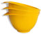 WePrep Mixing Bowl with spout and Handle | Yellow | Set of 3 | Beautifully Bright Coloured Bowl Set | Compact, Stackable & Ergonomically Designed | Proudly Made in The UK