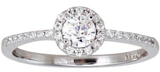 XENOX Silver Circle Silberring mit Zirkoniasteinen 925er Silber - XS7366 (50 (15.9))