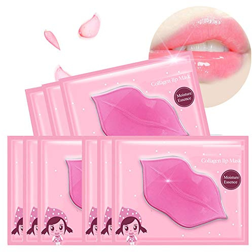 Felico Lip Mask Patches,30PCS Collagen Crystal Pink Care Gel Pads,Moisturizing Anti-Wrinkle Anti-Aging Firm Hydrate Lips,Remove Dead Skin Fine Lines Moisture Essence Make Your Dry Lip Attractive Sexy