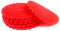 Red Drinks Coasters Set of 6 by Stone & Thyme - a UK Brand. Non Slip, Heatproof & Easy to Clean. Colourful Decorative Home Accessories that Protect All Surfaces.