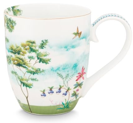 Pip Studio Jolie Heron Becher mit Henkel XL 0,45 l