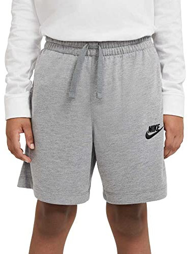 Nike Jungen Sportswear Shorts, Carbon Heather/Black/Black, 14 Jahre EU