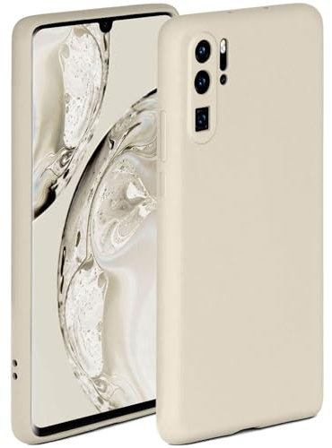 ONEFLOW Soft Case für Huawei P30 Pro/P30 Pro New Ed Hülle aus Silikon mit Kameraschutz, Silikonhülle mit erhöhtem Schutz fürs Display, Backcover Schutzhülle, weiche Handyhülle, Creme