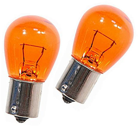 2x Jurmann PY21W 12V Orange Halogen Birne für Blinker vorne, hinten und Seitenblinker- E-geprüft