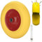 Lospitch Roue de brouette en caoutchouc plein avec axe 4.80 4.00-8 Ø 390 mm Jante en métal Roue en caoutchouc anti-crevaison Roue de secours Roue de secours