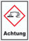 Aufkleber Ätzende Wirkung Achtung Ätzwirkung A2 (420x594mm)