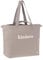 LÄSSIG Baby Einkaufstasche Kinderwagentasche Bio-Baumwolle waschbar/Green Label Cotton Statement Shopper, Taupe, 1101034273