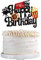 1 Stück Film-Thema Tortendeko Geburtstag Movie Theme Happy Birthday Cake Topper Movie Night Kuchen Dekorationen F für Kamera Popcorn Theater Film Thema Hollywood Film Party Kuchen Dekorationen Zubehör