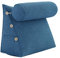 Rucener Bücherkissen Lendenkissen Keilkissen Kopfteil Gepolstert Bettkissen Rückenlehne Dreieck Rückenlehne Sofa Rückenkissen Groß Bettkissen Rückenkissen Sofa Bett Blau Ployester 60 cm