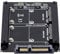 NFHK Dual MSATA Mini-SATA SSD Karte JOBD Raid0 Span Bridge zu 2.5inch SATA Combo HDD Festplattengehäuse