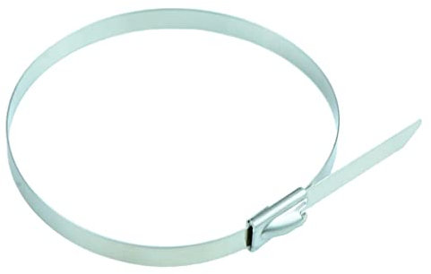 Stainless Steel Metal Cable Tie 4.6 x 200mm Self Locking Ball Bearing Pack of 10