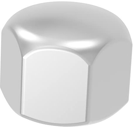 SECCARO Dadi esagonali M6, in acciaio inox V2A VA A2, DIN 917, forma bassa, 20 pezzi