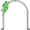Rankgitter Verzinkt Rosenbogen Metall 120cm 140cm 180cm 200cm 350cm Breit Torbogen Rankhilfe Für Kletterrosen Und Clematis Rosenspalier Gartenbogen Stabiles Rosengestell Rostfrei Rankenbogen (Size :