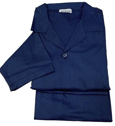 SGARLATA HOME Pigiama per Uomo Due Pezzi Abbottonato MOD. Cardigan in Puro Cotone Makò Mercerizzato e Tinto in Filo Peso Primaverile Art. Mauro (XL)