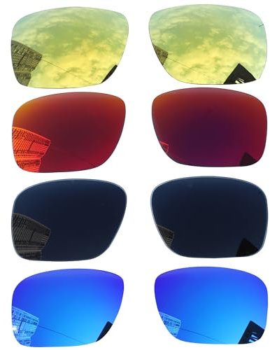Acefrog Polarisierte Ersatzgläser für Oakley Holbrook OO9102 Sonnenbrille, passgenau, bruchsicher, kratzfest, 4 Paar