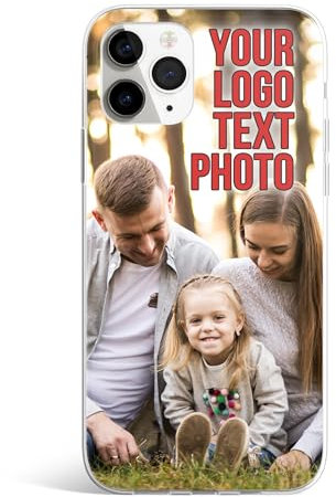 Personalised Custom Photo Phone Case, Personalize with Your Own Image or Text Cover For iPhone 6 / 6s Soft Clear TPU