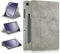 TOPCASE Funda Giratorio 360º para Samsung Galaxy Tab A9 Plus 11 Pulgadas 2023 SM-X210/X216/X218 Estuche con Portalápices y Función Soporte Auto-Sueño/Estela,Grau