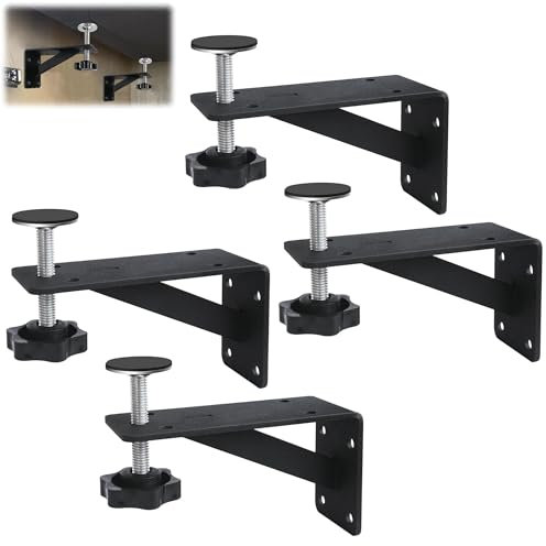 VANROUG 4 soportes de fregadero de montaje inferior, soporte de fregadero de montaje inferior, kit de reparación de fregadero de montaje inferior, soporte de fregadero para cocina, soportes de
