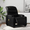 Hommdiy Massagesessel Elektrisch Schwarz Kunstleder Innen Massagesessel