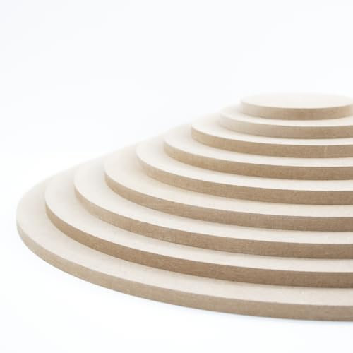 Rond De MDF Bois 18 cm. Panneaux De Medium MDF. Planche Medium. Rond Bois Travaux Manuels. Cercle Bois 18 cm. Disque En Bois 18 cm Rond MDF Epaisseur 10mm