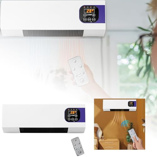 Wall Mounted Bladeless Fan With Remote Low Wattage Fan Heater Camping Discover The Perfect Solution For Optimal Indoor Temperature With Our Function Wall Mounted Fan Heater