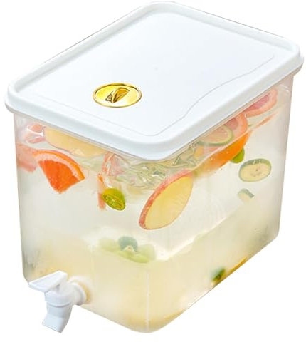 Dispensador De Agua Para Frigorífico, Dispensador De Zumo De p-lástico Contenedor Con Grifo, Dispensador De Bebidas Para Frigorífico De 10 L Hervidor De Agua Fría De Gran Capacidad