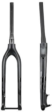 LUOKEKE Fourche VTT Fourche Rigide en Carbone for VTT 29er 27,5er 15x100mm Câble Interne Frein à Disque Tube Conique for vélo de Montagne Fourche VTT 26 Pouces(FK-006-275)