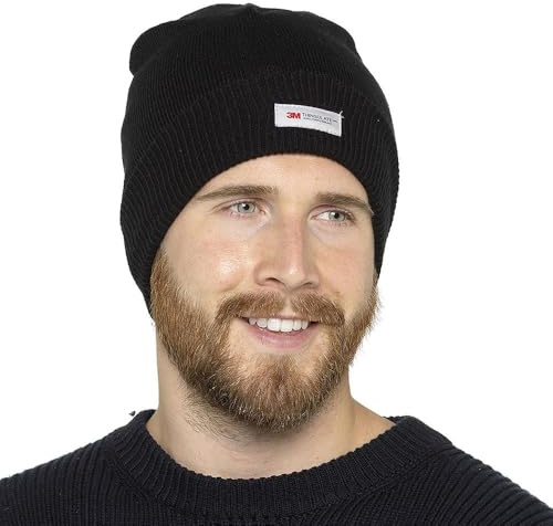 A2Z Mens Waterproof 3M Thinsulate Thermal Beanie Winter Outdoor Hat | Heatguard Insulated Soft Stretch Cap Lightweight Cold Weather Wear