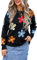 HEYPORK Damen Herbst Winter Warm Bequem Pullover Casual Mode Strickjacke Strickpullover Frauen Floraler Strickpullover(Schwarz, XL)